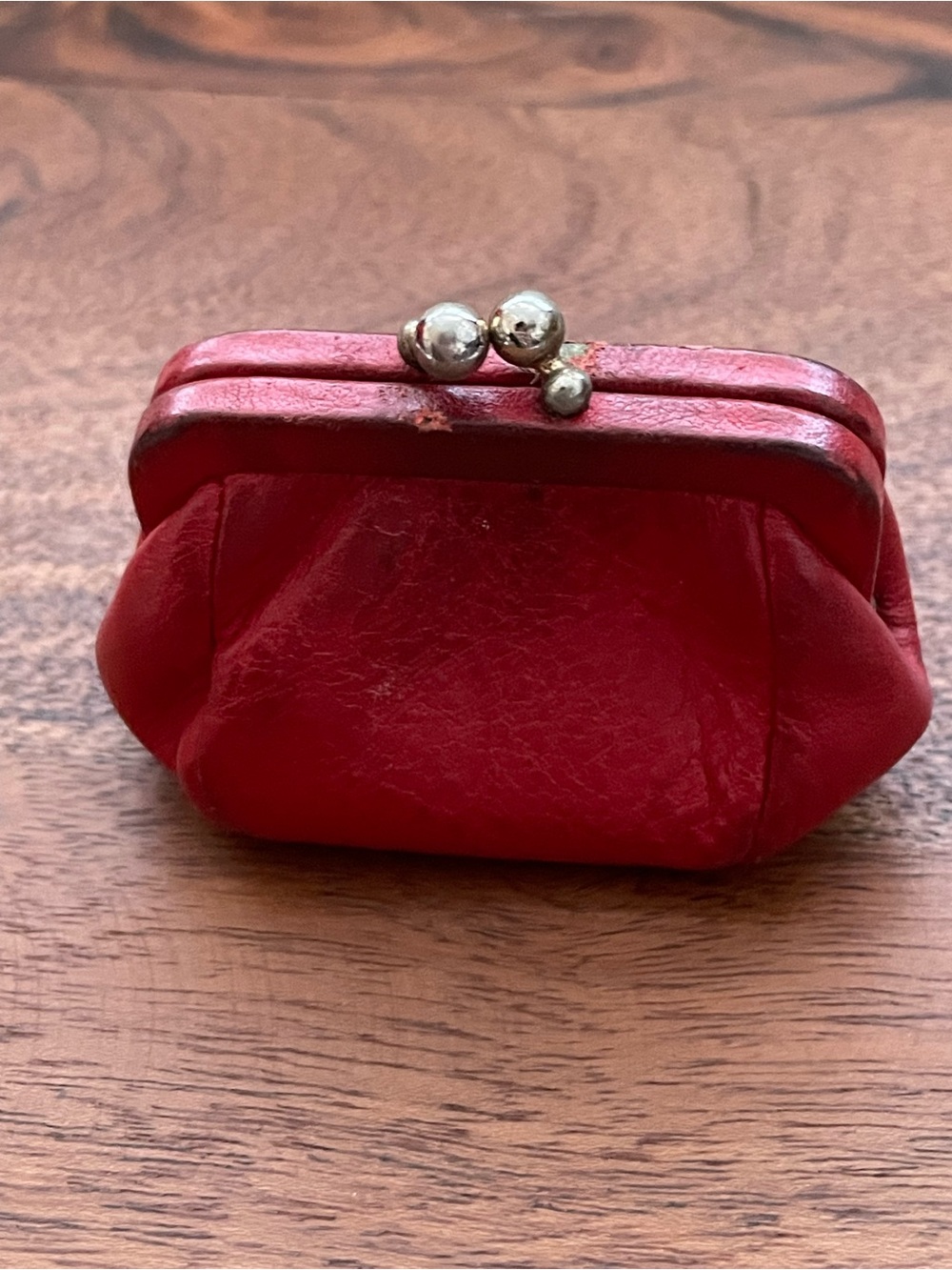 CHRISTIAN DIOR Vintage Gamaguchi Red Leather Coin Purse - Picture 5 of 11